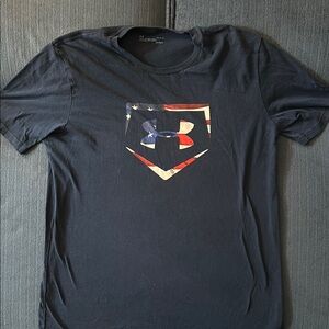 Under Armour Men's Navy Blue Graphic T-Shirt